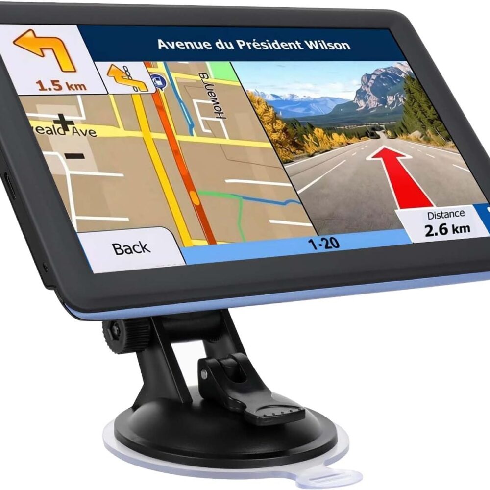 GPS Navigator for Car Truck RV, 7" Touchscreen GPS for Car, 2026 Maps | Portable Car GPS, 2026 Maps Free Lifetime Updates, Voice-Guided Turn Directions, Speed Camera Alerts, Custom Truck Routing