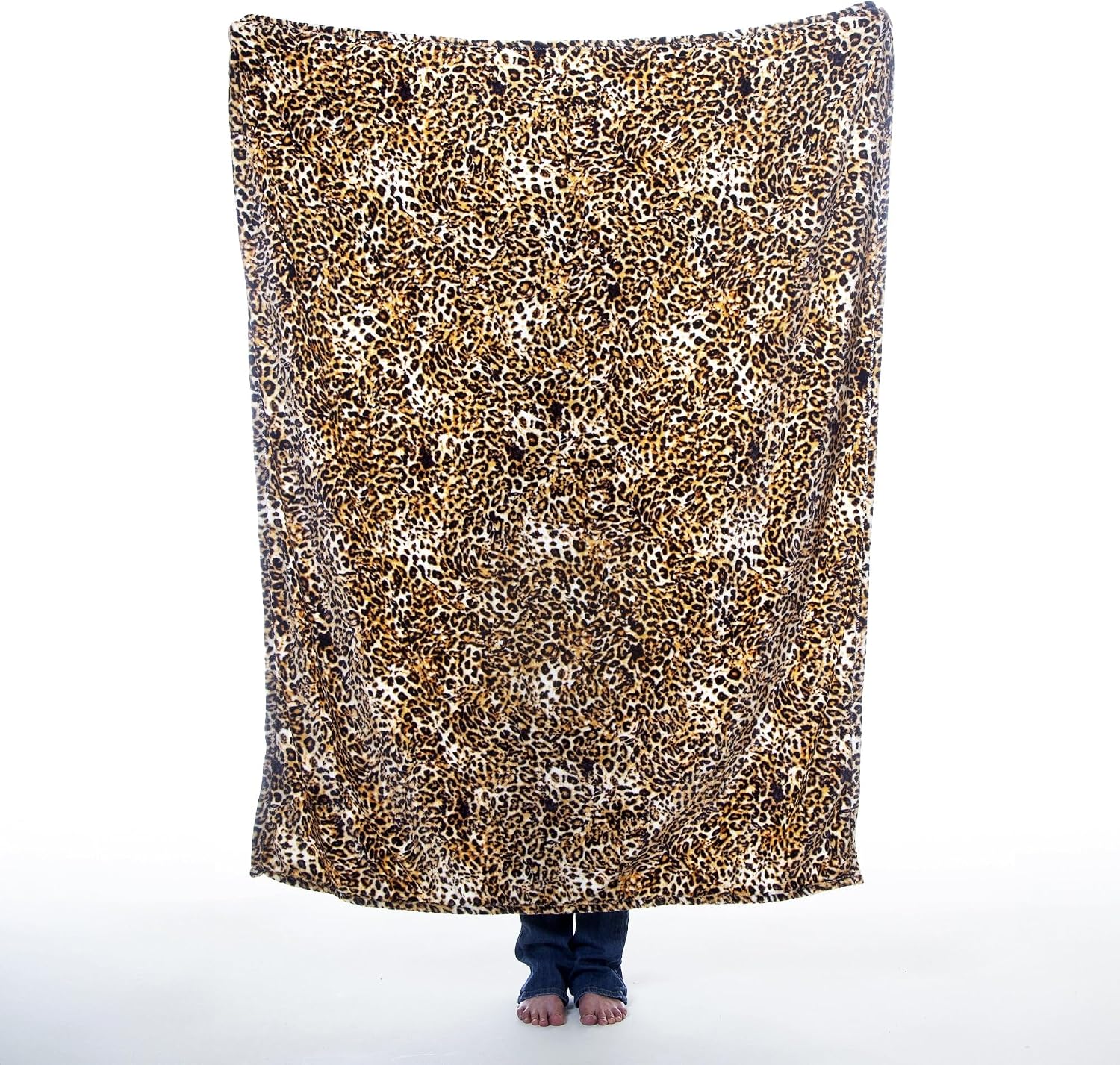 Carstens, Inc. Travel Blanket, Premium Compact 2-in-1 Airplane Blanket/Pillow, Leopard Print - Image 2