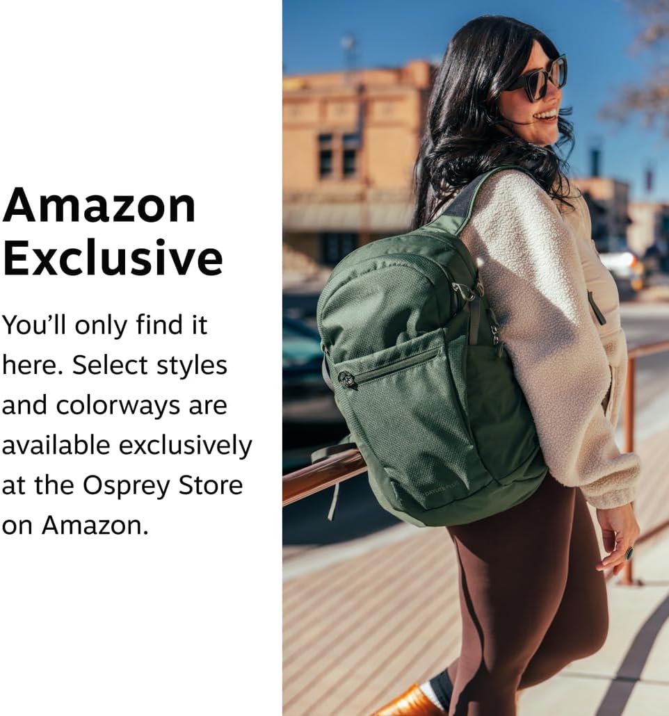 Osprey Daylite Plus Commuter Backpack, Green OS | everyday bag, campus pack, laptop carry, Green color, OS size - Image 2